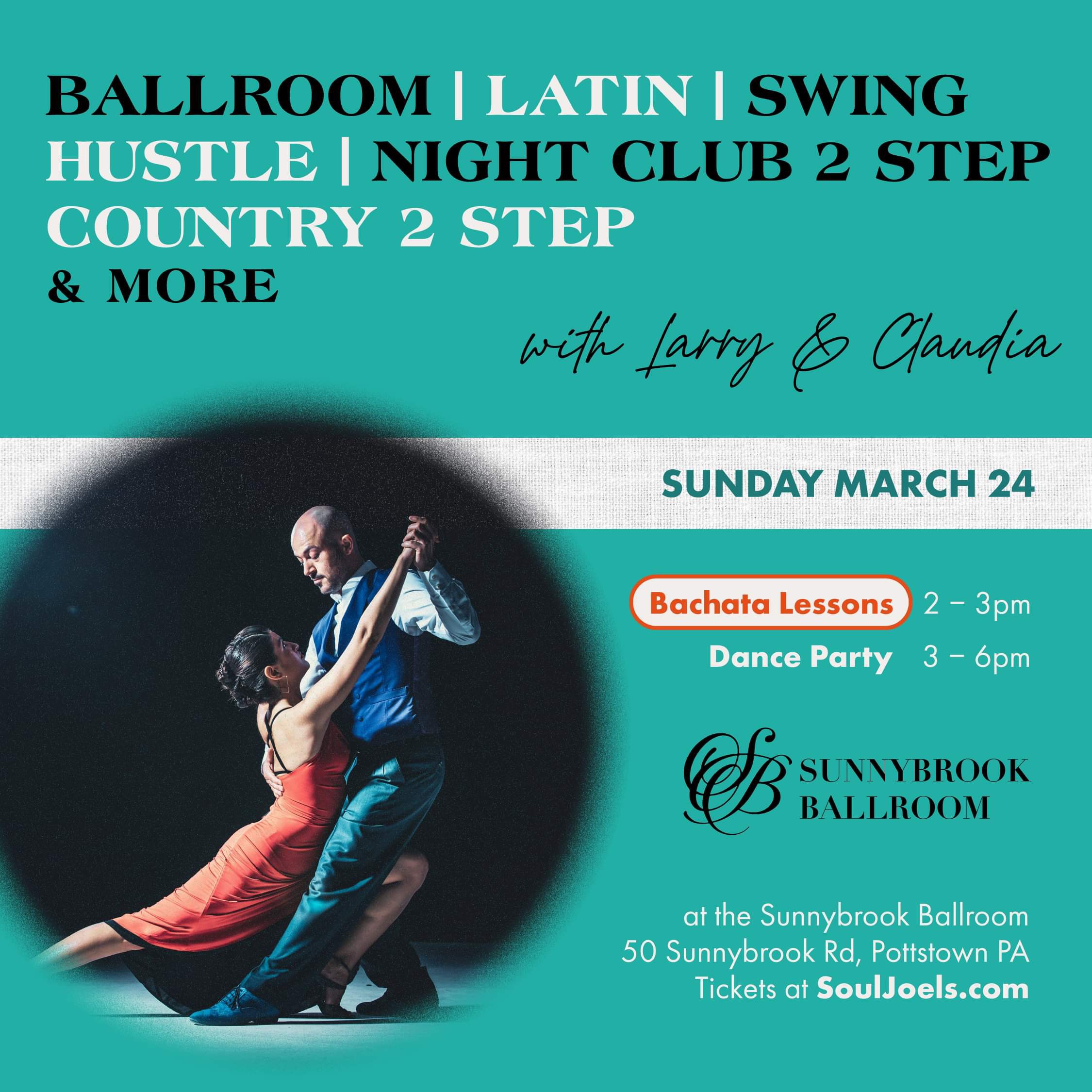 Ballroom, Latin, Swing, Hustle, Night Club and Country 2 Dance
