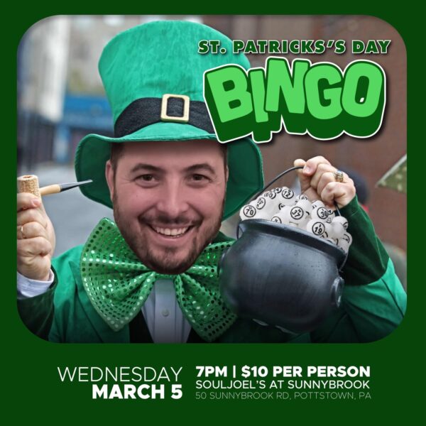 St. Patrick's Day themed Bingo at SunnyBrook (March 5th)